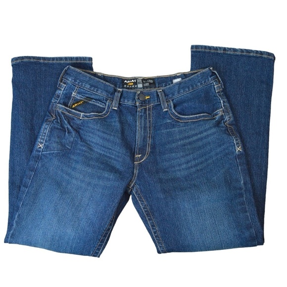 ARIAT Rebar M4 Relaxed DuraStretch Edge Boot Cut Jean Bodie Style 100162290 - Picture 12 of 12